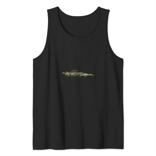 Discover Spinosauridae.-Spinosaurus-Family-Dinosaurs.-Paleoart T-Shirt Tank Tops