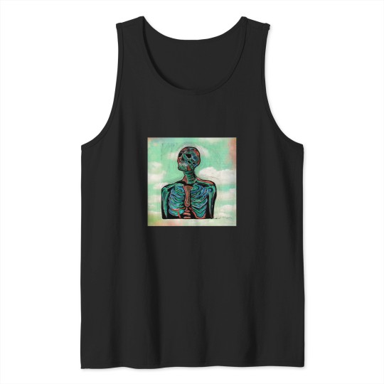 Discover Skeleton geli print Tank Tops