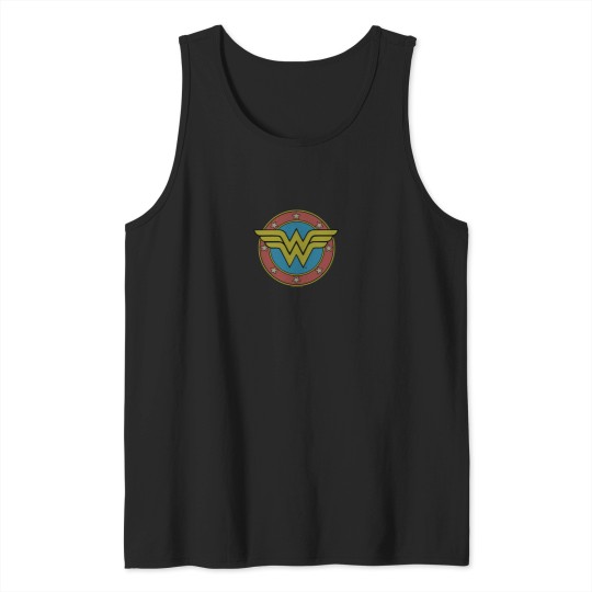 Discover Wonder Woman Vintage Emblem Swea Tank Tops
