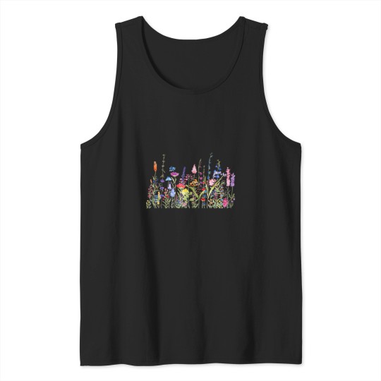 Discover colorful wild flower field Tank Tops