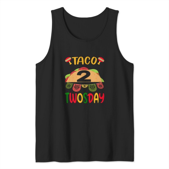 Discover Taco-Twosday-Taco-Twosday-Toddler-Dinosaur Tank Tops
