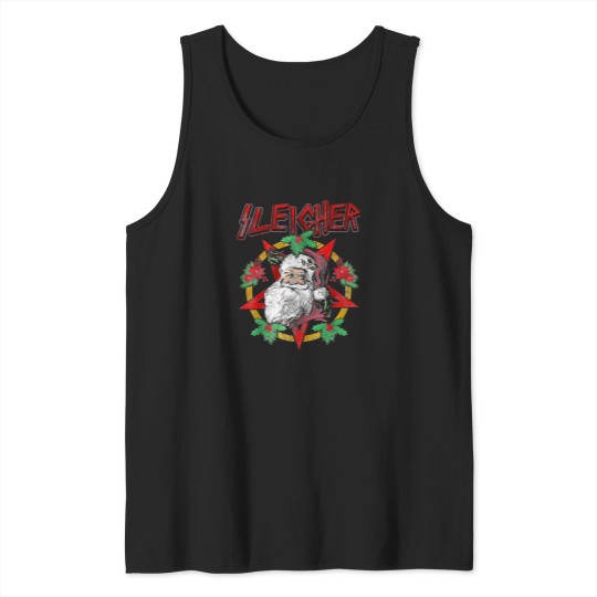 Discover Sleigher-Heavy-Metal-Santa-Claus-Christmas-Xmas T-Shirt Tank Tops