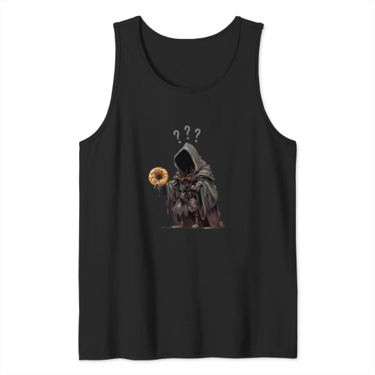 Discover Black Rider Holding a Donut Ring II - Fantasy Funny Tank Tops