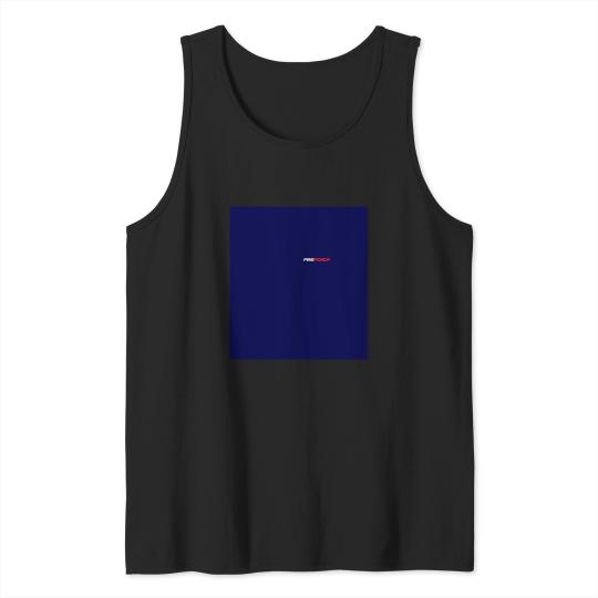 Discover The Firefighta Logo - White/Red Lettering Sleeveless Top Tank Tops