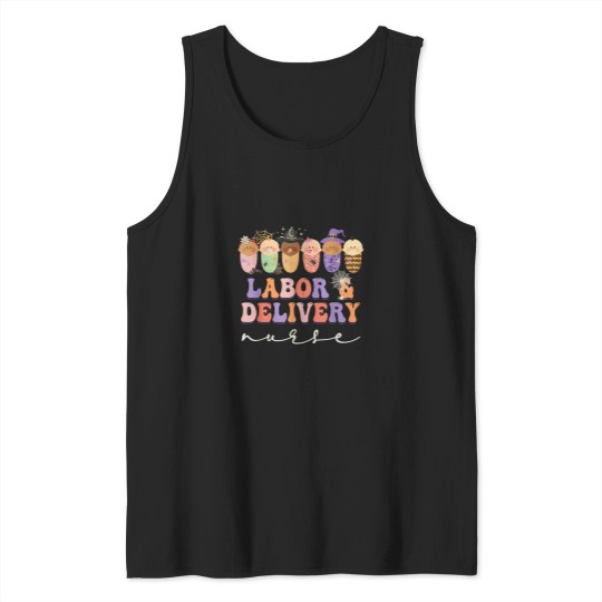 Discover Labor and Delivery Nurse  - L&D Nurse  - babys Nurse Shirts - Retro Nurse  - Nur Tank Tops