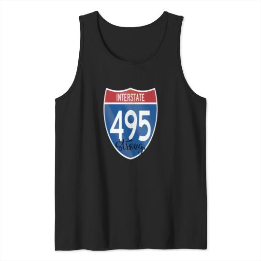 Discover 495 Sign Strong Long islands New York Interstate Long islands New York Raised Me Tank Tops
