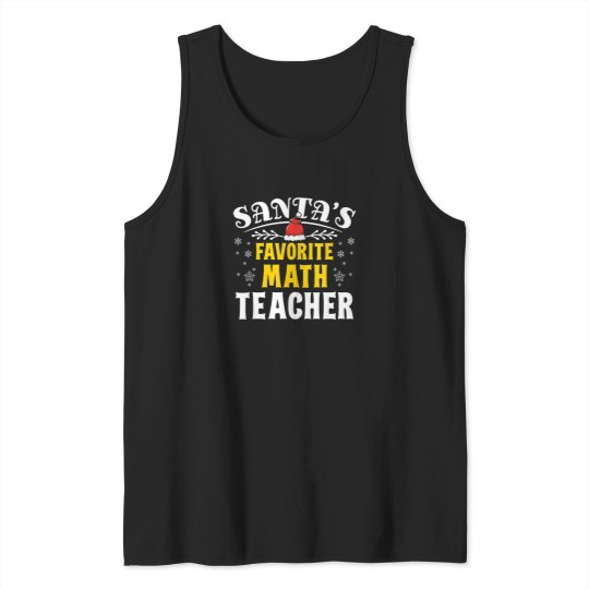 Discover Santa Favorite Math Teacher 3076 Tank Tops