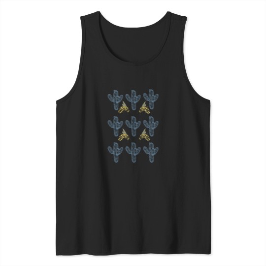 Discover Cactus-And-Bee-Design T-Shirt Tank Tops
