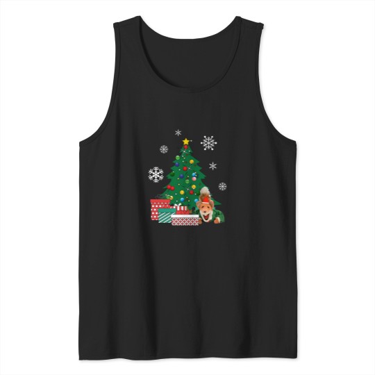 Discover Basil Brush Around The christmass Tree Tank Tops