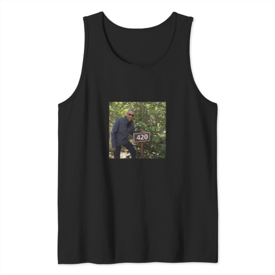 Discover 420-Obama-Print T-Shirt Tank Tops