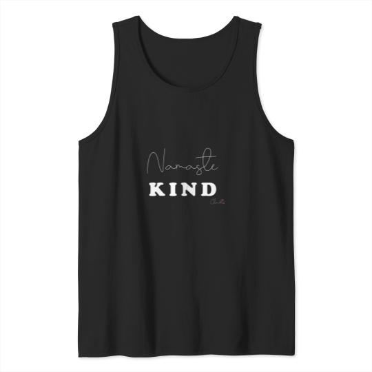 Discover Namaste Kind Black n White Design Print Tank Tops
