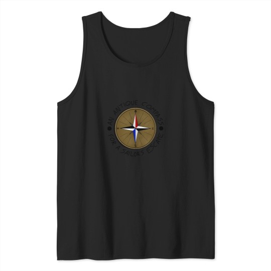Discover An Antique Compass For A Sailors Escape Tank Tops