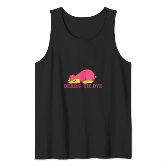 Discover bears tie dye Tank Tops