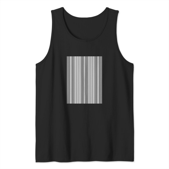 Discover Monochrome Slimming Effects Vertical Balanced Stripes Tank Tops