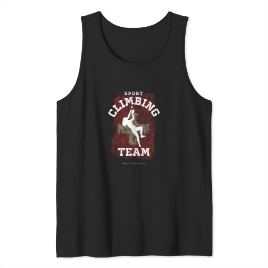 Discover Sport Climbing Switzerland Climber Bolted Climbing Tank Tops