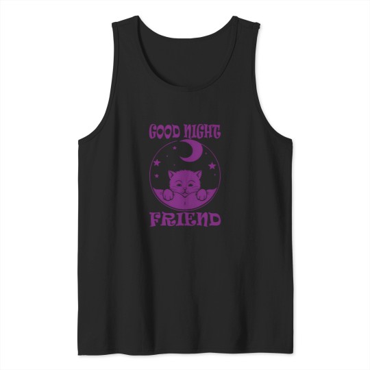 Discover Sleep Shirt Kitten Purple Tank Tops