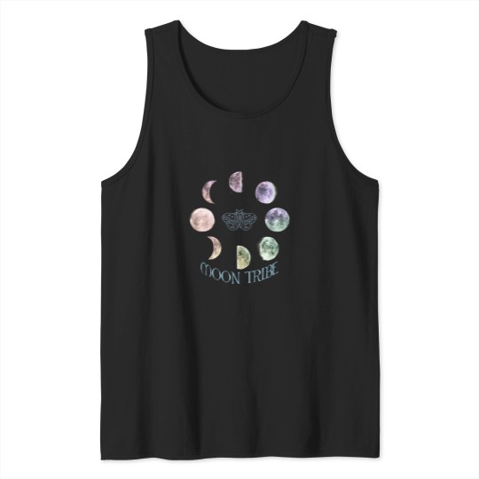 Discover moons Tribe with Moth and moons Phases Tank Tops