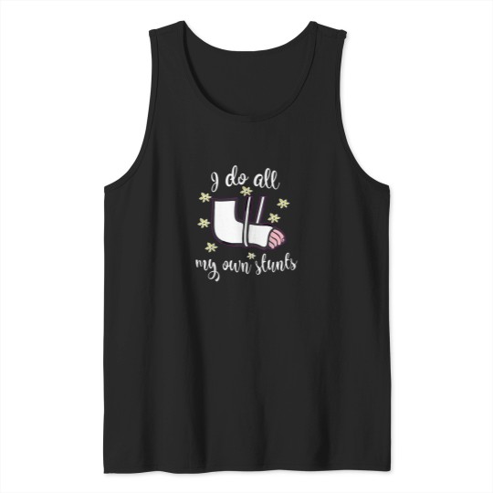Discover Funny-Girls-Broken-Arm-Stunts-Girl-Signable-Gift-T-Shirt Tank Tops