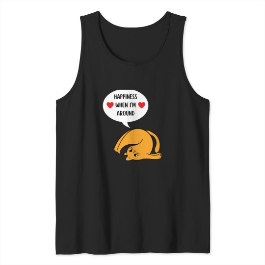Discover Happiness-Is-A-Day-Spent-Hiking-With-My-Cat-Happiness-when-Im-aroundfunny-cat Tank Tops