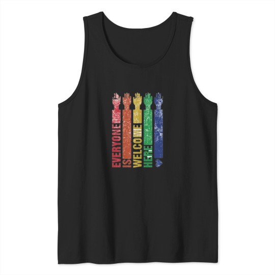 Discover Everyone Is Welcome Here 5 Tank Tops