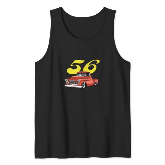 Discover Truck 56 Chev Pickup Sketch Tank Tops