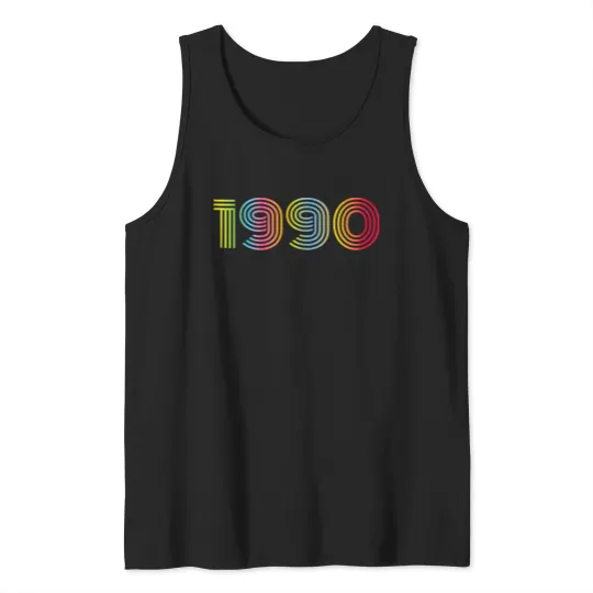 Discover Funky 1990 Original Vintages Birthday Est Edition 1990 Tank Tops