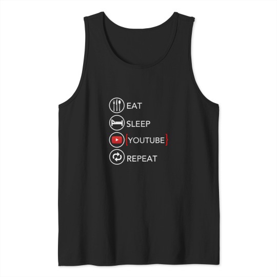 Discover Video Blogger Vlogger Like Subscribe Podcaster Tank Tops