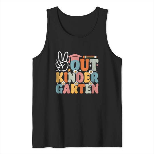 Discover Peace Oust Kindergarten Last Day Of School Graduation Tank Tops
