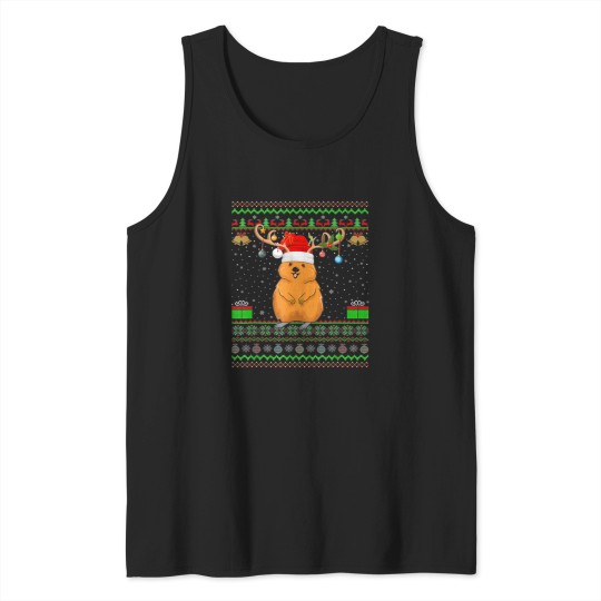Discover Quokka Lover Santa Matching Ugly Christmas Tank Tops
