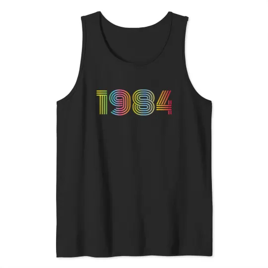 Discover Funky 1984 Original Vintages Birthday Est Edition 1984 Tank Tops