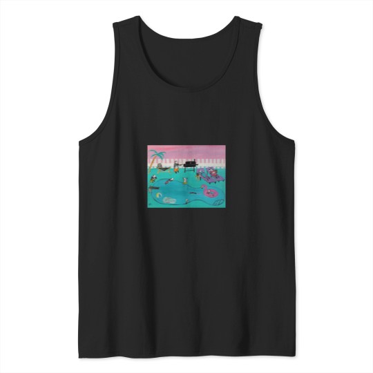 Discover Opossum Pool Party Possum Painting Active T-Shirt Tank Tops