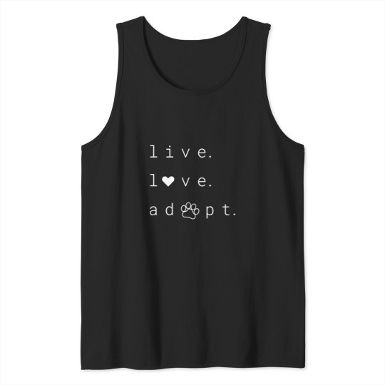 Discover Cat And Dog Rescue Paw Print Adopt A Rescue Animal Tank Tops