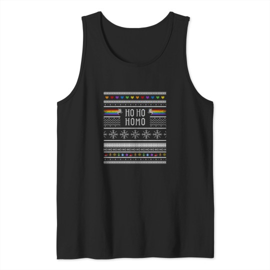 Discover Ho Ho Homo Gay Ugly Christmas Tank Tops
