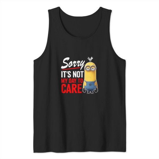 Discover Minions Sorry Its Not My Day To Care   : SALE !! Minion Thug Life Vintage -  90s Rap And The Minions Tank Tops