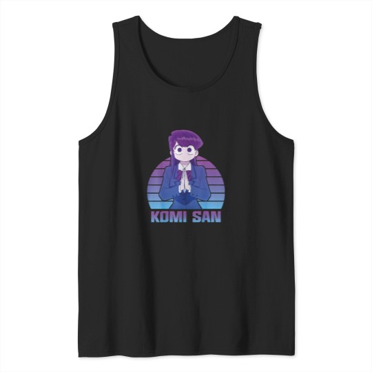 Discover Komi Can_t Communicate Komi San Retro (1) Tank Tops
