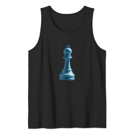 Discover The Basic Blue Chess Pawn Tank Tops