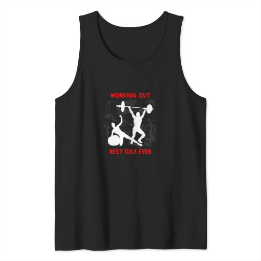 Discover Working out the best idea ever Once You See Results it Becomes An Addiction(1) Tank Tops