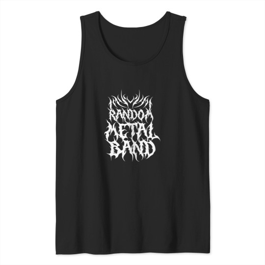 Discover Funny Heavy Metal Logo Random Heavy Metal Band Tank Tops