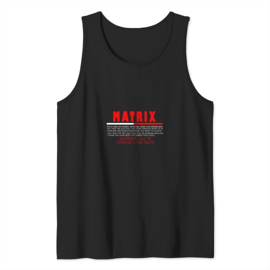 Discover matrix Tank Tops