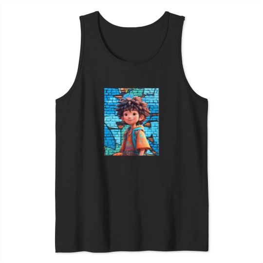 Discover Animated-Rap-Style-Graffiti-T-Shirt Tank Tops