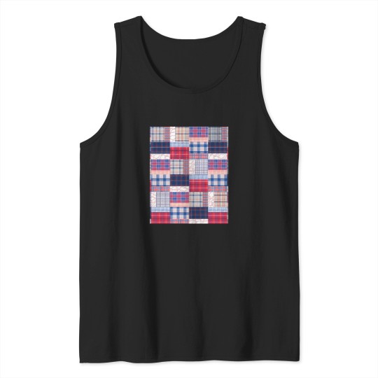 Discover Baseball-Patchwork-Graphic-T-Shirt Tank Tops