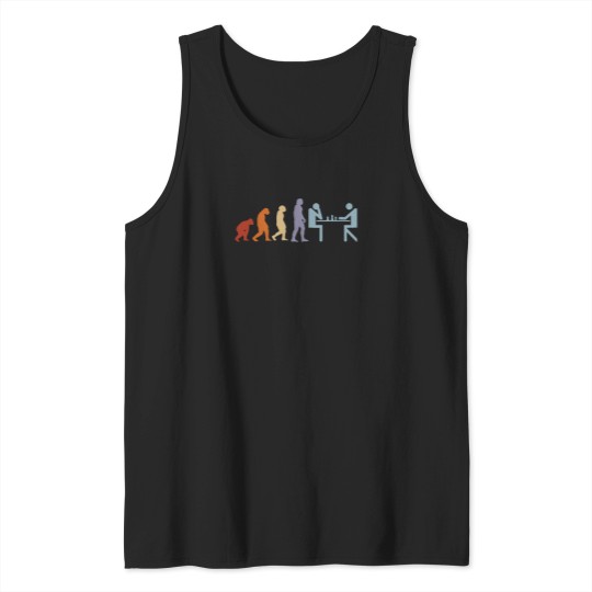 Discover Chess-Chess-Game-Chess-Pieces-Evolution-Chess-Board T-Shirt Tank Tops
