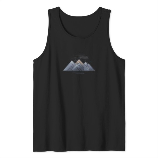 Discover Geometric-Sunrise-Mountain-Range-3-Active-T-Shirt Tank Tops