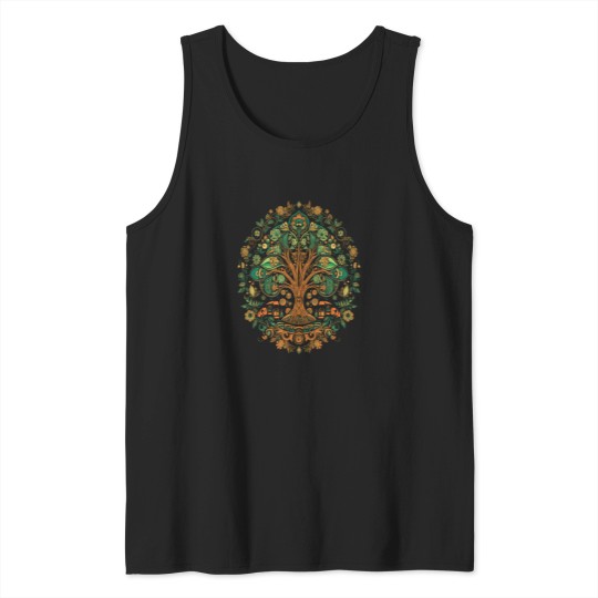Discover The-Mandala-Tree-Active-T-Shirt Tank Tops