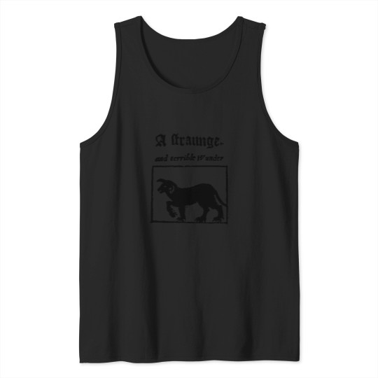 Discover 1057-Black-Shuck-A-Strange-And-Terrible-Wonder-Woodcut T-Shirt Tank Tops