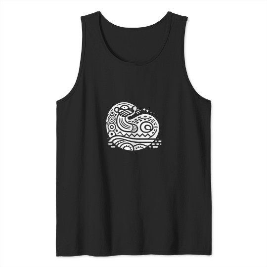 Discover 640 Pacific Northwest Sea Otter  Curled Form With Flowing Patterns Active T-Shirt Tank Tops