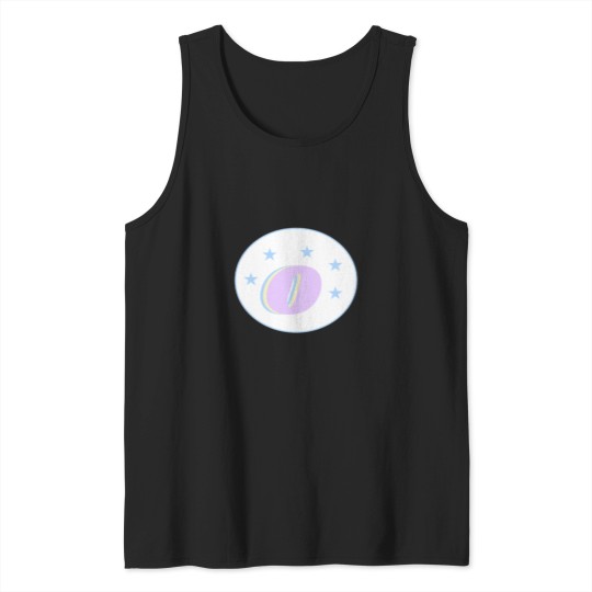 Discover Letter O Monogram Art Pink, Blue, Yellow Aesthetic Oversized Tank Tops