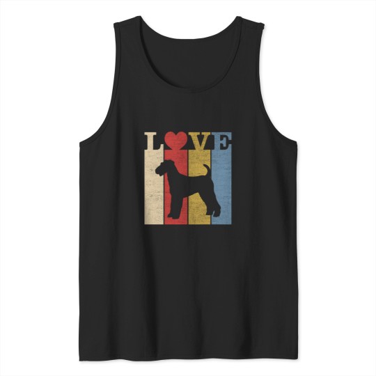 Discover Dogs 365 Love Airedale Terrier Dog Tank Tops