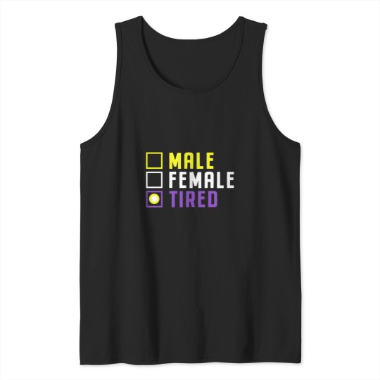 Discover Non Binary Enby Nonbinary Flag Colors Lgbt Pride Ally Tank Tops