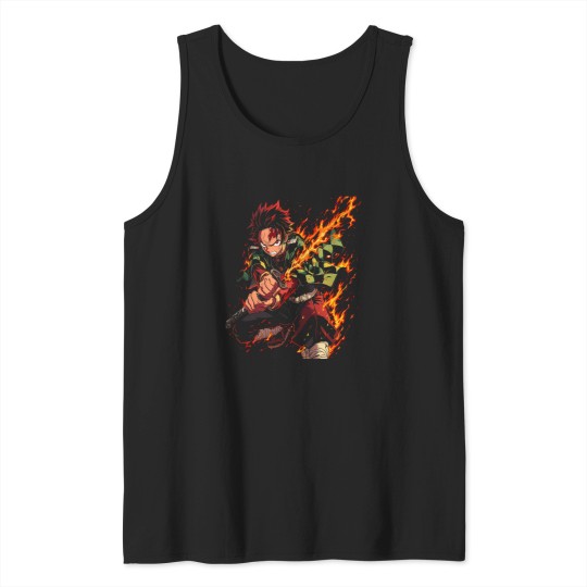 Discover kamado tanjiror - kimetsu no yaiba T-Shirt Tank Tops